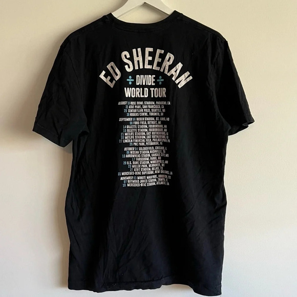 Ed Sheeran Divide Tour black t-shirt size XL - Picture 4 of 5